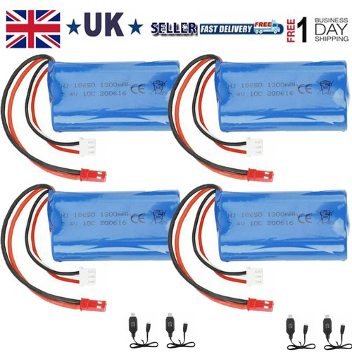 4pcs 1300mah 2s lipo - 2s,
