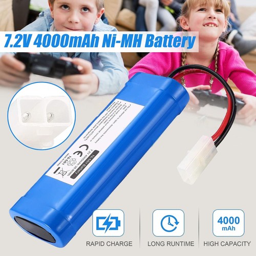 4000mah rechargeable nimh - 7.2v,