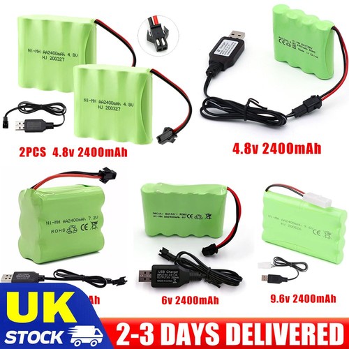 2400mah nimh rechargeable - 9.6v,