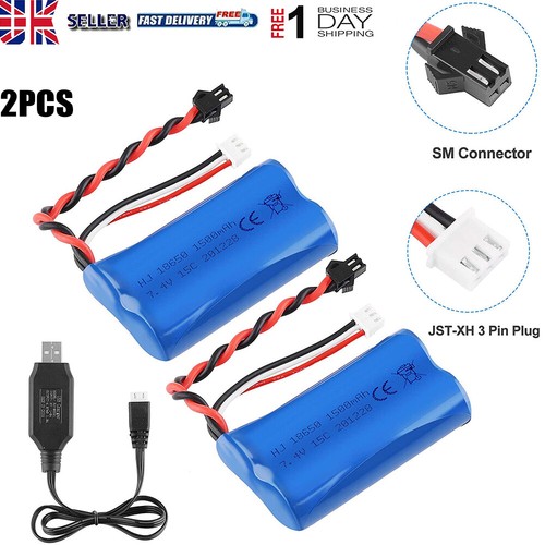 2pack 1400mah li ion - 7.4v,
