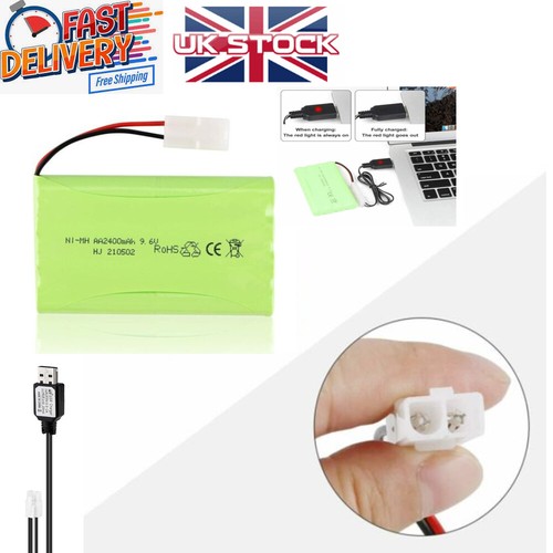 2400mah nimh rechargeable - 9.6v,