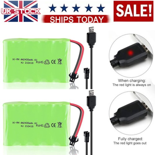 2pcs 2400mah mh - 6v,