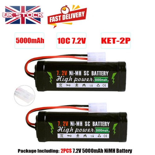 2pack 5000mah tamiya 2p - 7.2v, tamiya-2p