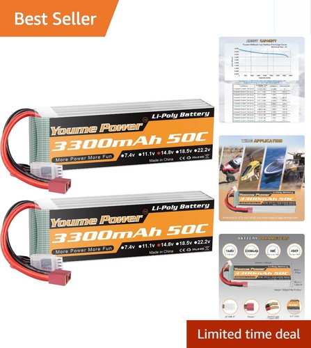 Youme 3300mah 50c lipo - 14.8v,