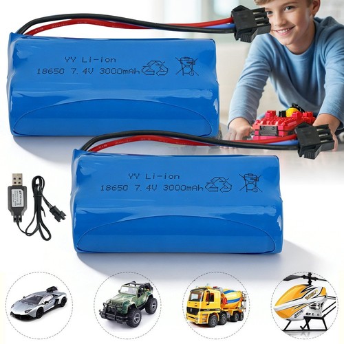 3000mah rechargeable - 7.4v,