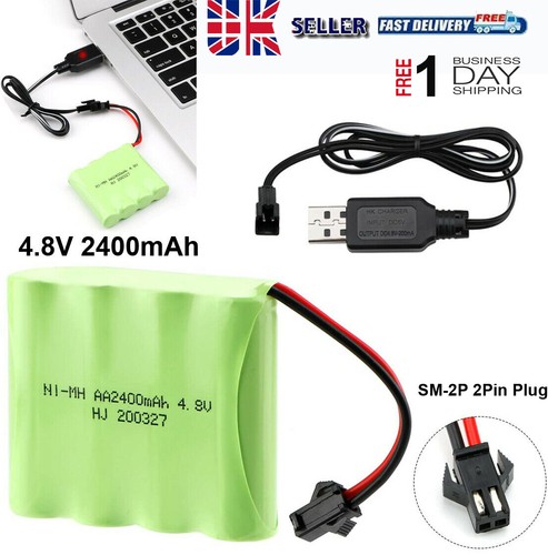 2400mah rechargeable - 4.8v,
