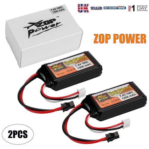 2pack 1200mah 100c - 7.4v,