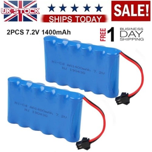 2pcs 1400mah battery - 7.2v,