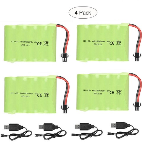 4pcs 1800mah cd battery - 1800mah, ni-cd